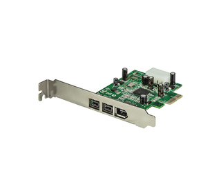 StarTech.com Adaptateur de Carte PCI Express FireWire 3 ports 2b 1a 1394 - Carte PCIe FireWire 800 / 400 1394 FW
