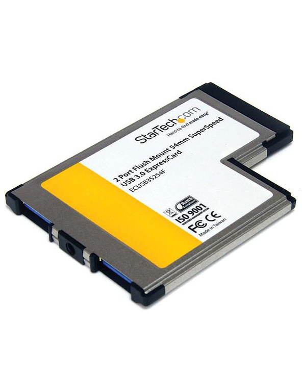 StarTech.com Carte adaptateur ExpressCard/54 vers 2 ports USB 3.0 avec support UASP