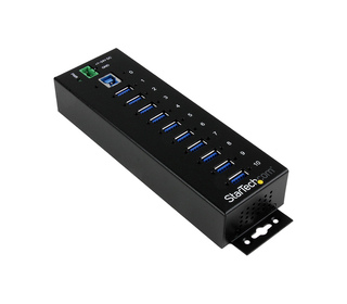 StarTech.com Concentrateur USB 3.0 10 ports - 5Gbps - Concentrateur USB-A industriel en métal avec protection contre les décharg