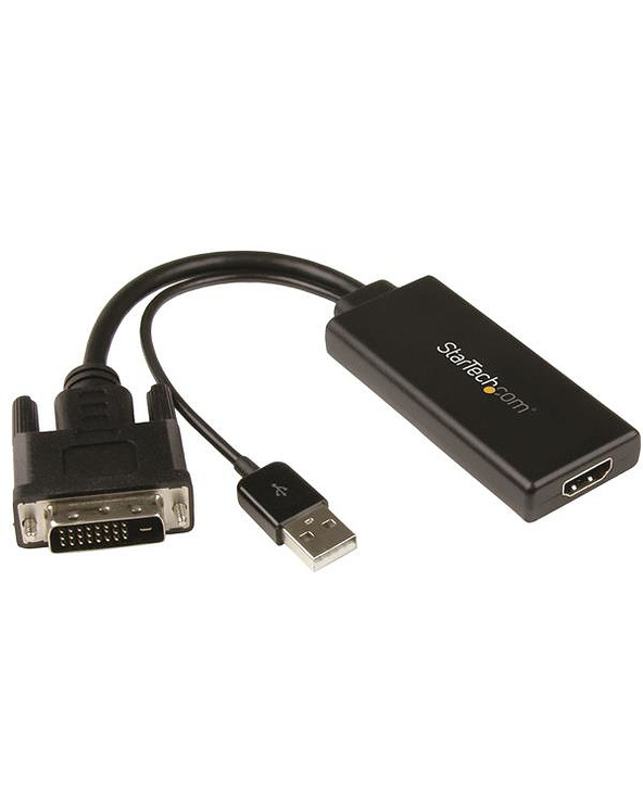 StarTech.com Adaptateur vidéo DVI vers HDMI avec alimentation et audio USB - M/F - 1080p