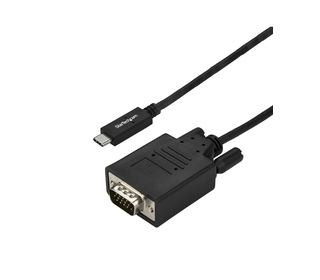 StarTech.com Adaptateur USB-C vers VGA 3m - Câble Vidéo USB Type C vers VGA - 1920x1200/1080p - Compatible Thunderbolt 3 - Conve