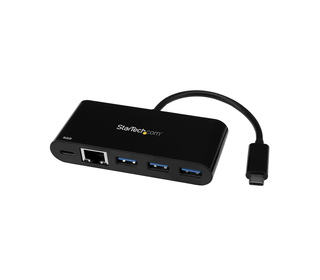 StarTech.com Hub USB 3.0 3 Ports avec Gigabit Ethernet et Alimentation Passthrough 60W - USB-C vers 3 x USB-A (USB 3.0 SuperSpee