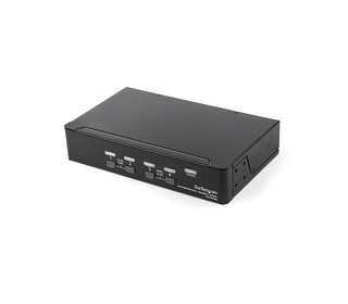 StarTech.com Switch KVM DisplayPort à 4 Ports - 4K60Hz - Écran Unique - Switch KVM USB UHD DP 1.2 à 2 Ports avec Hub USB 3.0 Int
