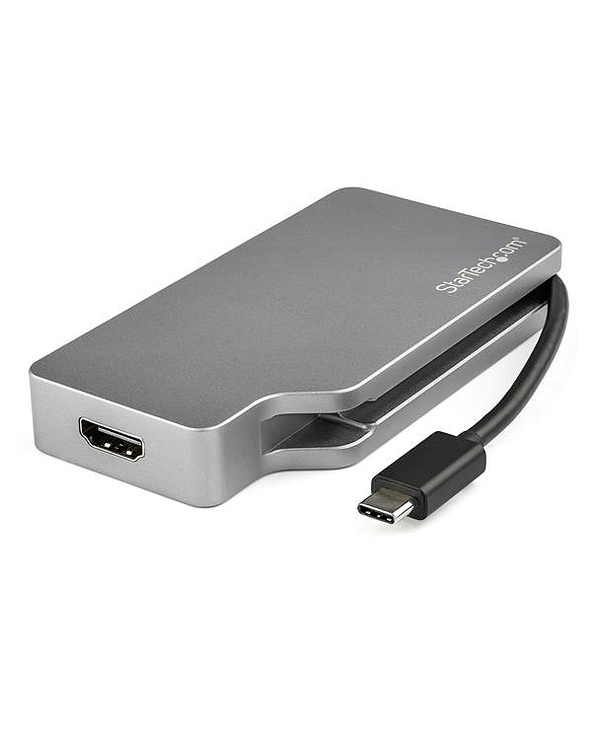 StarTech.com Adaptateur multiport USB-C - Gris sidéral - 4-en-1 USB-C vers VGA, DVI, HDMI, ou Mini DisplayPort