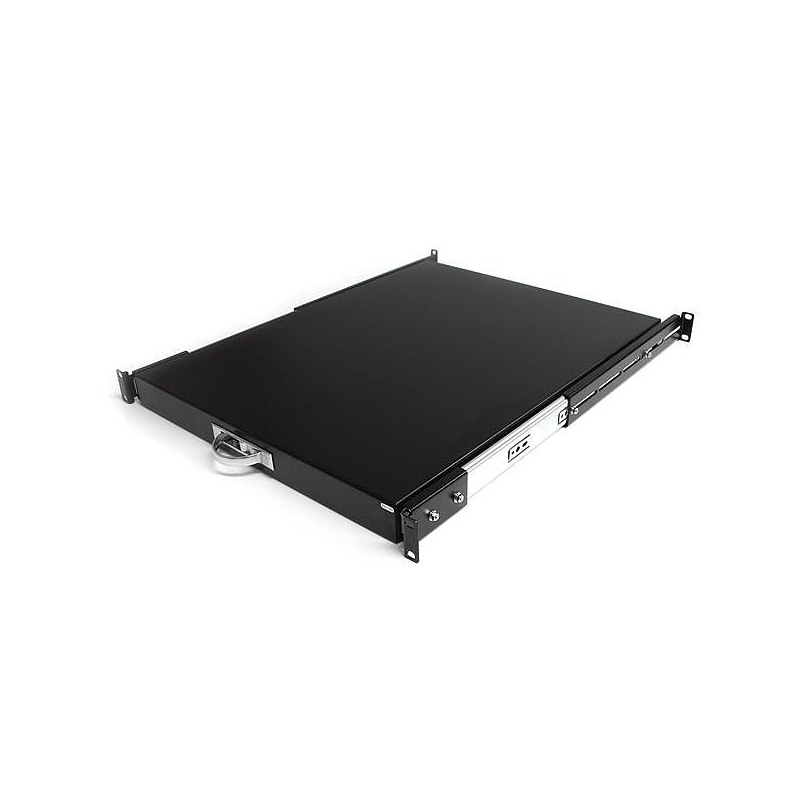 StarTech.com Etagère d'armoire serveur coulissante noire de 55 cm de profondeur