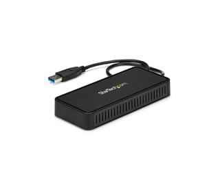 StarTech.com Mini Dock USB 3.0 - Station d'Acceuil USB-A Double Écran avec Vidéo DisplayPort 4K 60Hz & Gigabit Ethernet - Câble 