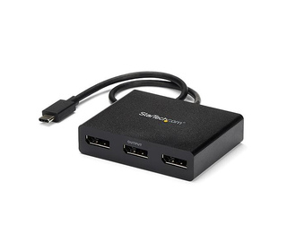 StarTech.com Adaptateur Multi-Moniteur USB-C 3 ports, Hub USB Type-C vers 3x DisplayPort 1.2 MST, Triple 1080p 30Hz DP Laptop Di