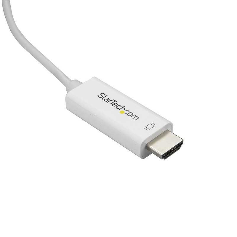 StarTech.com Adaptateur USB-C vers HDMI 3m - Câble Vidéo USB Type C vers HDMI 2.0 - 4K60Hz - Compatible Thunderbolt 3 - Converti