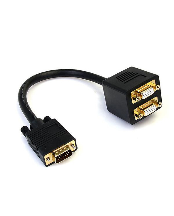 StarTech.com Câble répartiteur vidéo VGA de 30cm - 1x VGA (Mâle) vers 2x VGA (Femelle) - Noir