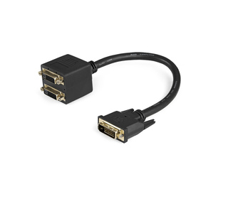 StarTech.com Câble Répartiteur en Y DVI-D vers 2x DVI-D 30 cm - Câble Splitter DVI-D - M/F
