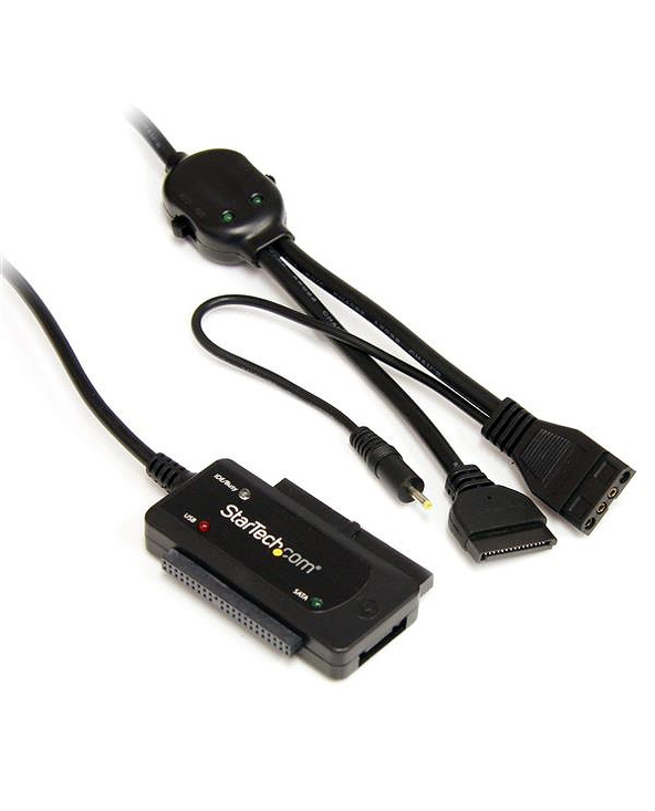 StarTech.com Câble adaptateur / Convertisseur USB 2.0 vers disque dur SATA / IDE de 2,5 / 3,5 pouces - Noir
