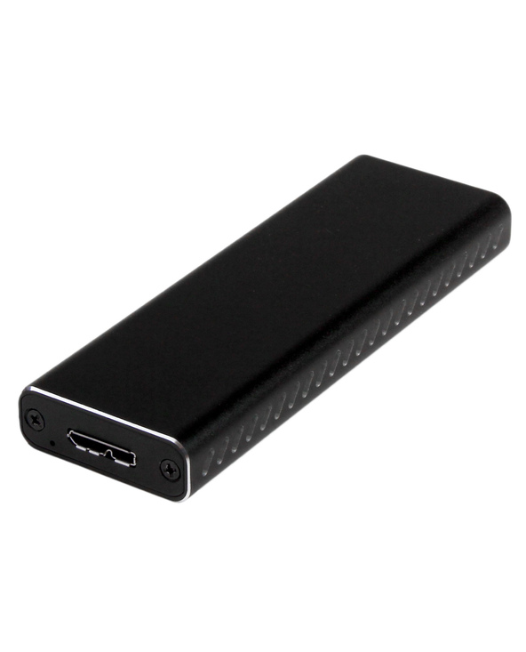 StarTech.com Boîtier Aluminium M.2 SSD vers USB 3.0 (5Gbps) avec UASP - Noir - M.2 NGFF SATA avec Clé B & Clé B+M - Boîtier Exte