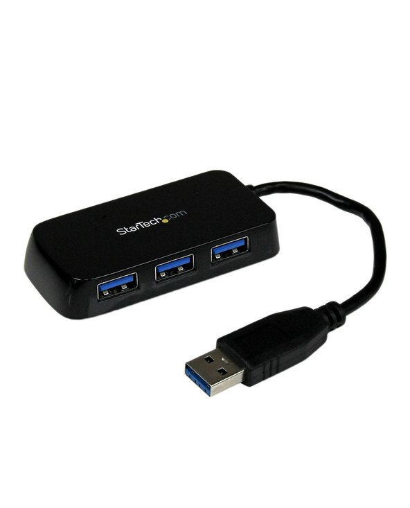 StarTech.com Hub USB 3.0 (5Gbps) à 4 ports avec câble intégré - Noir