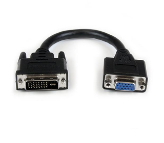 StarTech.com Câble adaptateur DVI vers VGA de 20cm - Convertisseur DVI-I vers HD15 - M/F
