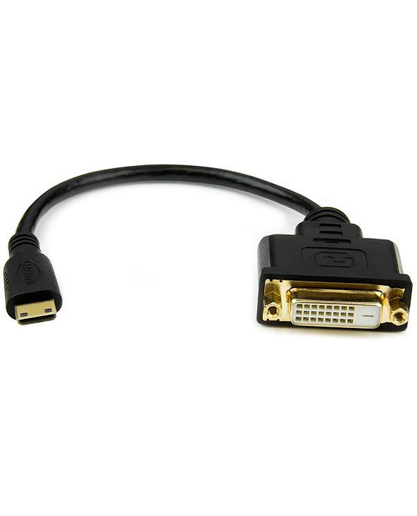 StarTech.com Adaptateur vidéo Mini HDMI vers DVI-D de 20 cm - Convertisseur Mini HDMI vers DVI - M/F - Noir
