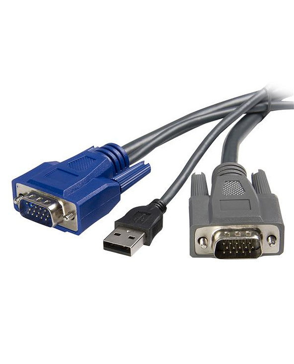 StarTech.com Câble KVM ultrafin 2 en 1 USB VGA -1,8 m