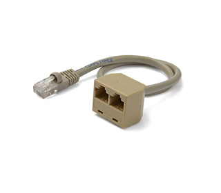 StarTech.com Câble répartiteur RJ45 2 vers 1 - Câble adaptateur Ethernet - 1x RJ45 (M) 2x RJ45 (F)