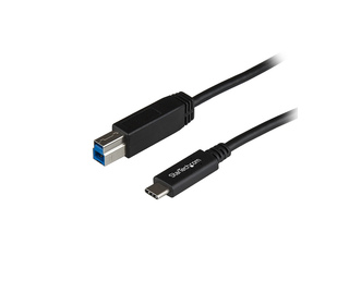 StarTech.com USB31CB1M câble USB 1 m USB 3.2 Gen 2 (3.1 Gen 2) USB C USB B Noir