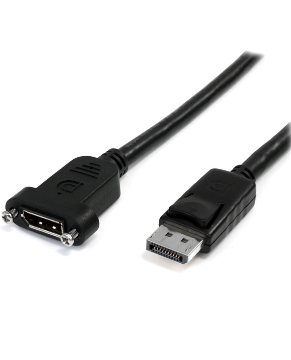 StarTech.com Câble DisplayPort à Montage sur Panneau 1m - 4K x 2K - Câble d'Extension DP 1.2 M/F - Câble d'Extension Vidéo DP av