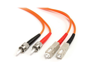 StarTech.com Câble / Jarretière fibre optique duplex multimode 62.5/125 OM1 de 2m - ST vers SC - Orange