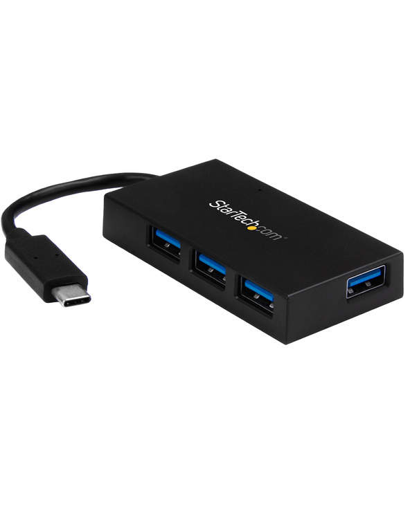 StarTech.com Concentrateur USB-C 4 Ports USB-A (USB 3.0 SuperSpeed 5Gbps) - Concentrateur de Charge Portable USB-C vers USB-A BC