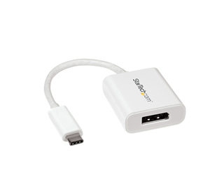 StarTech.com Adaptateur vidéo USB-C vers DisplayPort - M/F - 4K 60 Hz - Blanc