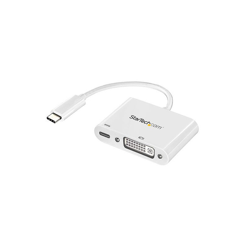 StarTech.com Adaptateur USB-C vers DVI - Convertisseur d'Écran Vidéo 1080p USB Type-C vers DVI-D Single Link avec Chargement - 6