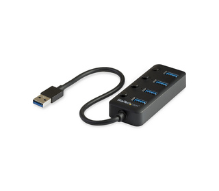 StarTech.com Hub USB 3.0 4 Ports -USB-A vers 4x USB 3.0 Type-A avec 1x Interrupteur On/Off par Port- SuperSpeed USB 3.2 Gen 1 (5