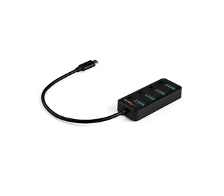 StarTech.com Hub USB 3.0 Type-C 4 Ports avec Commutateurs Individuels par Port (On/Off) - SuperSpeed USB 3.2 Gen 1 (5Gbps) - Ali