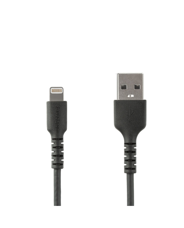 StarTech.com Câble USB-A vers Lightning Noir Robuste 1m - Câble de Charge/Synchronisation de Type A vers Lightning en Fibre Aram