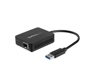 StarTech.com Convertisseur USB 3.0 vers Fibre Optique - Adaptateur compacte USB vers Open SFP - USB vers Adaptateur Réseau Gigab