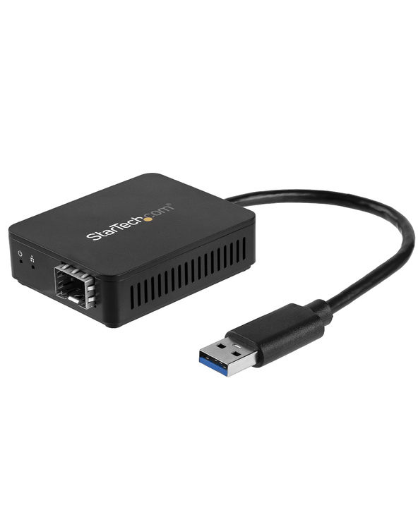 StarTech.com Convertisseur USB 3.0 vers Fibre Optique - Adaptateur compacte USB vers Open SFP - USB vers Adaptateur Réseau Gigab