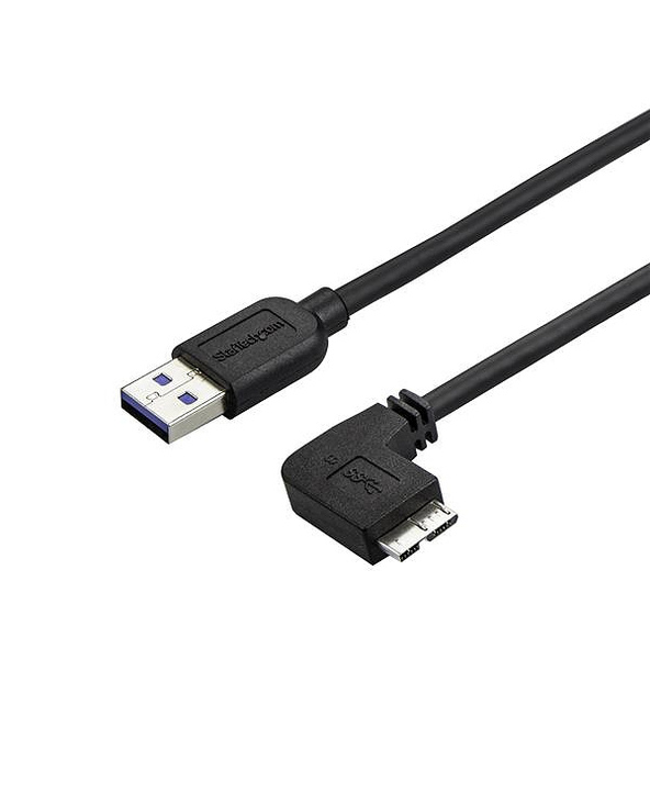 StarTech.com Câble Micro USB 3.0 slim - USB-A vers Micro-B à angle droit de 50 cm - M/M