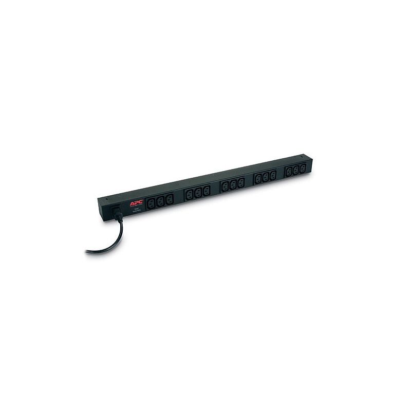 APC RACK PDU BASIC ZERO U 10A 230V unité de distribution d'énergie 15 sortie(s) CA 0U Noir