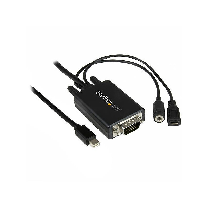 StarTech.com Câble adaptateur Mini DisplayPort vers VGA de 2 m avec audio - M/M - 1920x1200 / 1080p