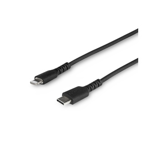 StarTech.com Câble USB-C vers Lightning Noir Robuste 1m - Câble de Charge/Synchronistation USB Type C vers Lightning Fibre Arami
