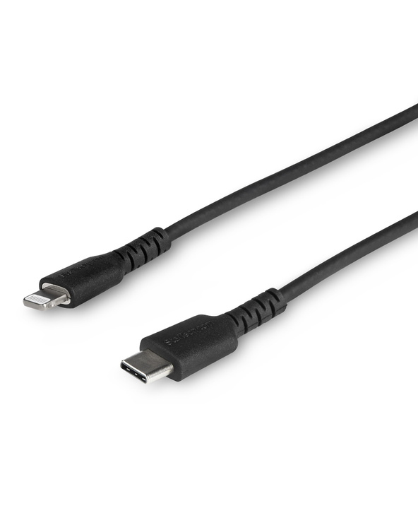 StarTech.com Câble USB-C vers Lightning Noir Robuste 1m - Câble de Charge/Synchronistation USB Type C vers Lightning Fibre Arami