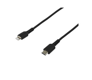 StarTech.com Câble USB-C vers Lightning Noir Robuste 2m - Câble de Charge/Synchronistation USB Type C vers Lightning Fibre Arami