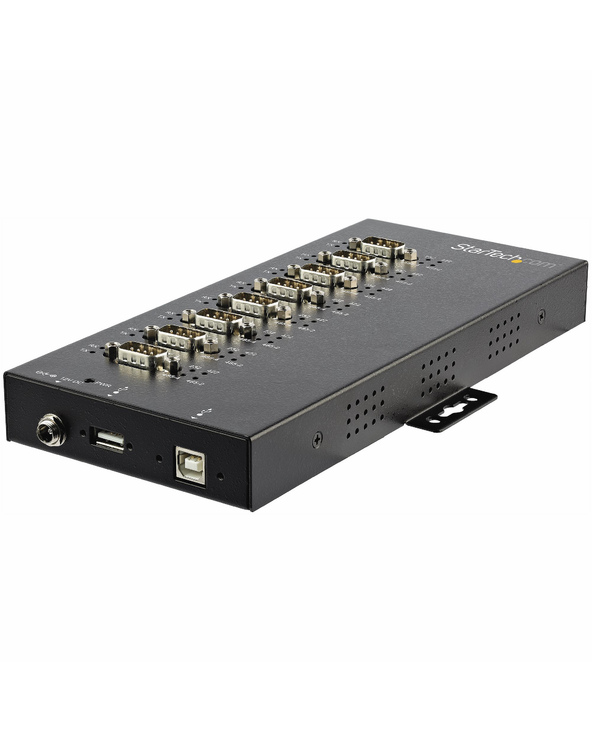 StarTech.com Hub Série 8 Ports USB vers RS232/RS485/RS422 - Convertisseur Industriel USB 2.0 vers DB9 - IP30 - Hub Série Métalli