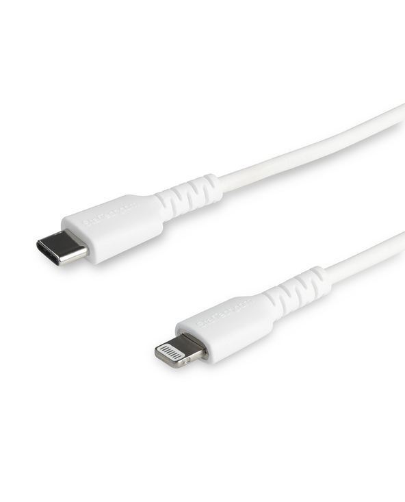StarTech.com Câble USB-C vers Lightning Blanc Robuste 2m - Câble de Charge/Synchronistation USB Type C vers Lightning Fibre Aram