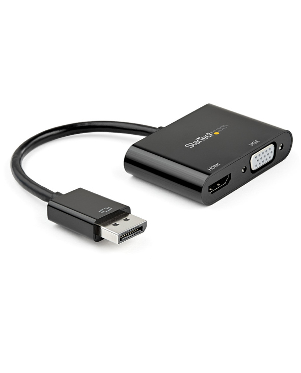 StarTech.com Adaptateur DisplayPort vers HDMI VGA - Dongle Convertisseur Numérique Multiport Actif Vidéo d'Écran DP 1.2 Mâle ver