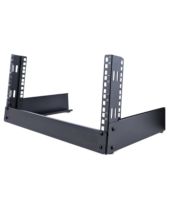 StarTech.com Rack 4U 19" à Cadre Ouvert - Rack Réseau Autoportant à 2 Montants pour Panneaux de Brassage/Données/Matériel Audiov
