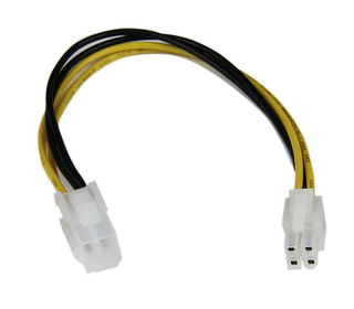 StarTech.com Câble d'extension d'alimentation processeur P4 4 broches ATX12V 20 cm -M/F
