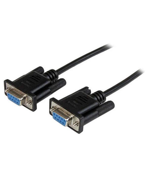 StarTech.com Câble null modem série DB9 RS232 de 1m - Cordon série DB9 vers DB9 - F/F - Noir
