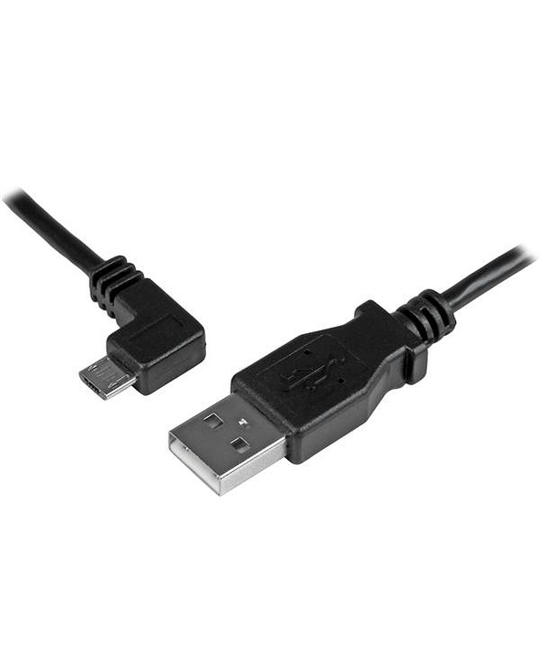 StarTech.com Câble de charge et synchronisation Micro USB de 1 m - USB-A vers Micro-B à angle gauche - M/M - 0,25 mm²