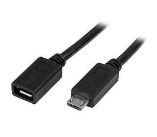 StarTech.com Câble d'extension Micro USB de 50 cm - M/F - Noir