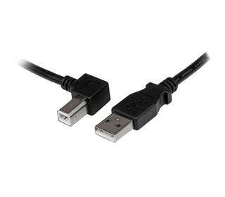 StarTech.com Câble USB 2.0 A vers USB B Coudé à Gauche Mâle / Mâle pour imprimante - 3 m - Noir