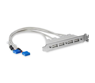 StarTech.com Equerre USB 4 ports - Adaptateur de Slot 4 ports USB 2.0 A Femelle