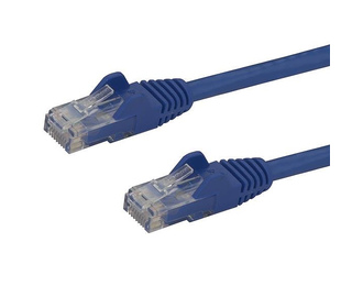 StarTech.com Câble réseau Cat6 Gigabit UTP sans crochet de 3m - Cordon Ethernet RJ45 anti-accroc - M/M - Bleu