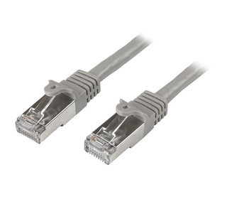 StarTech.com Câble réseau Cat6 blindé SFTP sans crochet de 1 m - Cordon Ethernet RJ45 anti-accroc - M/M - Gris